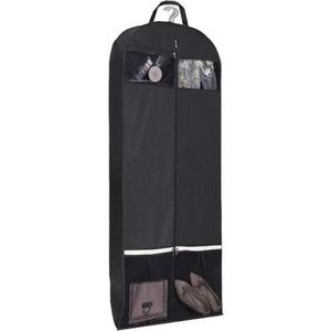 54" Trifold Dress Garment Bags for Travel Gusseted Suit Cover with 2 Large Mesh